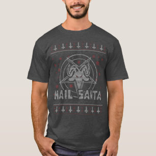 Hail Santa Evil Funny Ugly Christmas Sweater 