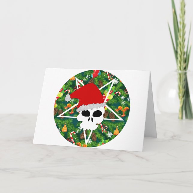 hail santa holiday card (Front)