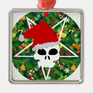 hail santa metal tree decoration