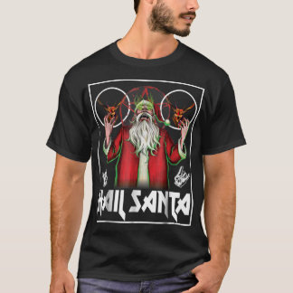 Hail Santa Sleigher Heavy Metal Ugly Christmas T-Shirt