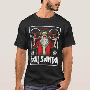 Hail Santa Sleigher Heavy Metal Ugly Christmas  T-Shirt