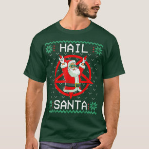 Hail Santa Ugly Christmas Sweater Party Men Women