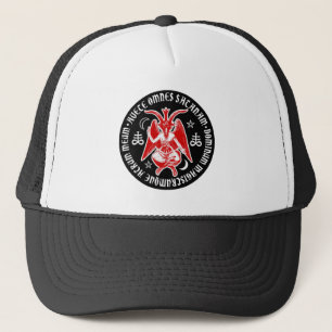 Hail Satan - 666 Cross Cap - Antichrist Truckercap