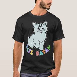Hail Satan Adorable Cute Kitty Design T-Shirt