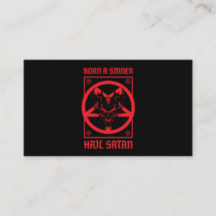 Hail Satan Business Card