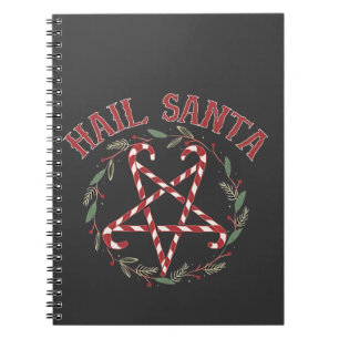 Hail Satan Christmas Krampus Xmas Devil Candy  Notebook
