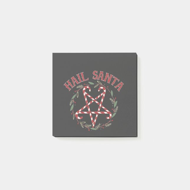 Hail Satan Christmas Krampus Xmas Devil Candy  Post-it Notes (Front)