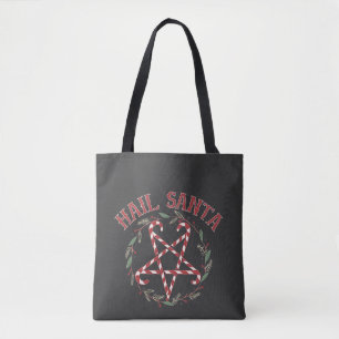 Hail Satan Christmas Krampus Xmas Devil Candy  Tote Bag