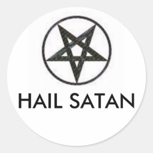 HAIL SATAN CLASSIC ROUND STICKER