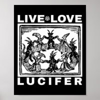 Hail Satan Live Love Lucifer With Dancing Demons O