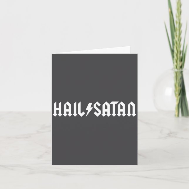 Hail Satan Rock Star  Card (Front)