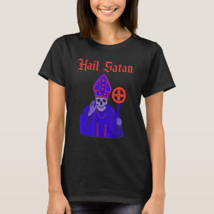 Hail Satan Satanic Vintage Horror Church Devil Men T-Shirt