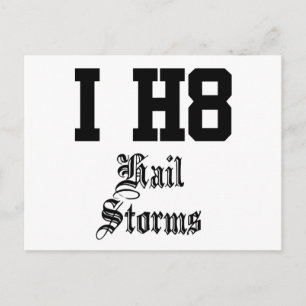 hail storms postcard