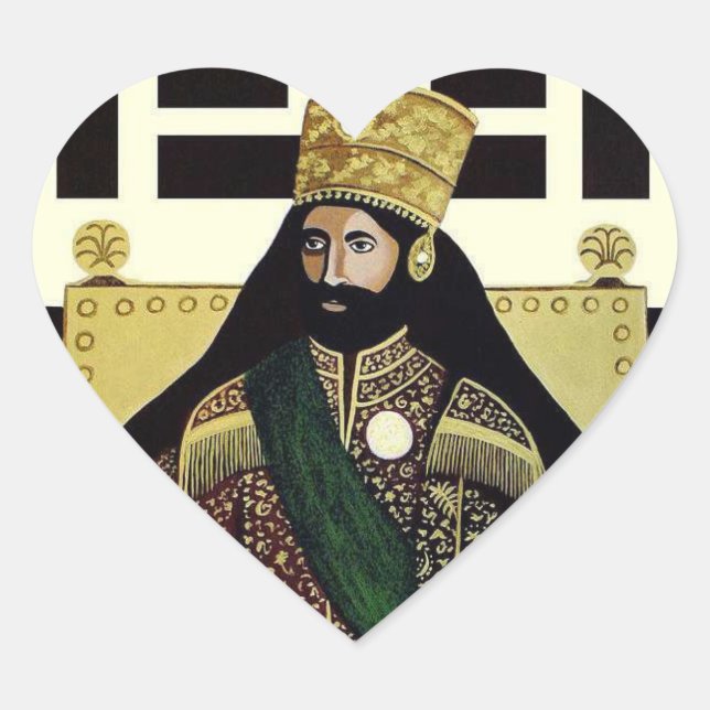 Haile Selassie Empire of Ethiopia Love Sticker (Front)