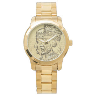 Haile Selassie Empress Menen Rasta Lion of Judah Watch