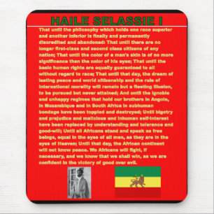 Haile Selassie Famous War Speech to UN 1963 Mouse Pad