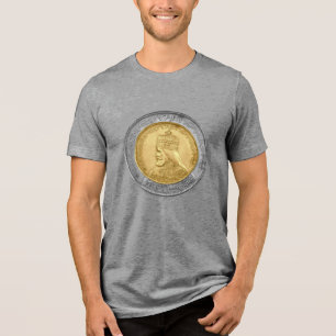 Haile Selassie I HIM Jah Rastafari Rasta Jah Bless Tri-Blend Shirt