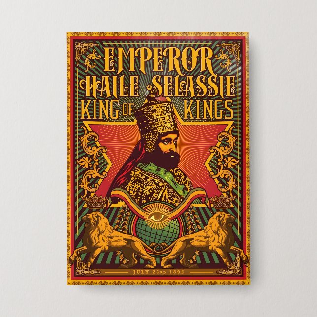 Haile Selassie I Jah Rastafari Rasta Reggae Roots  (Front)