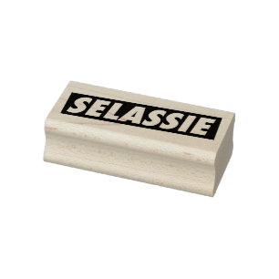 Haile Selassie I Jah Rastafari Wood Art Stamp