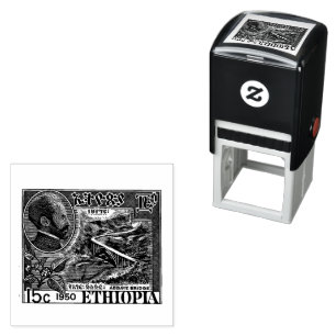 Haile Selassie I Jah Rastafari Wood Art Stamp