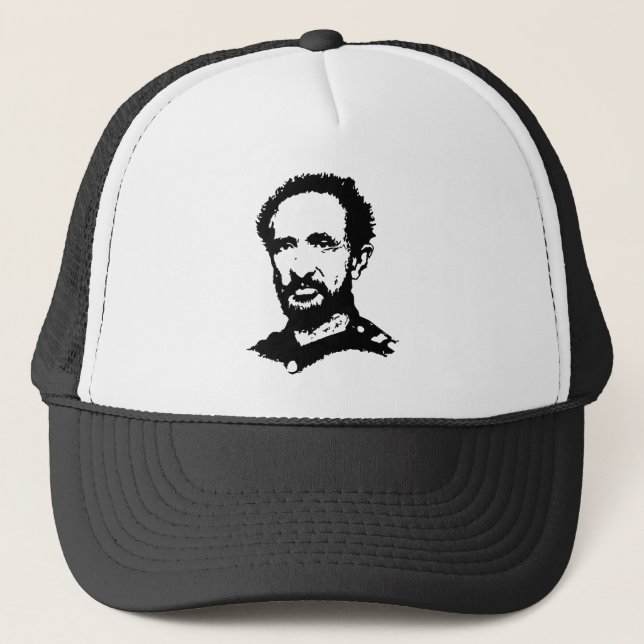 Haile Selassie - Jah - Messiah - Rastafari Cap (Front)