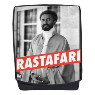 Haile Selassie - Jah Rastafari - Emperor Rucksack Backpack