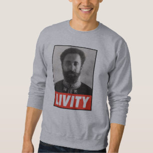 Haile Selassie Jah Rastafari Livity Love Sweater