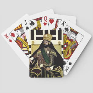 Haile Selassie Jah Rastafari Rasta Africa Roots Playing Cards