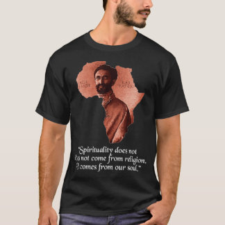 Haile Selassie Jah Rastafari Rastafarian  T-Shirt