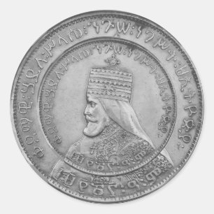 Haile Selassie Jah Rastafari Reggae Rasta Roots Classic Round Sticker