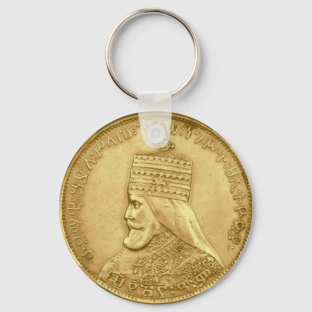 Haile Selassie Jah Rastafari Reggae Rasta Roots  Key Ring (Front)
