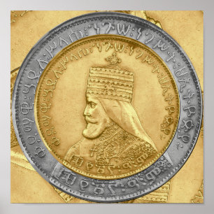 Haile Selassie Jah Rastafari Reggae Rasta Roots Poster