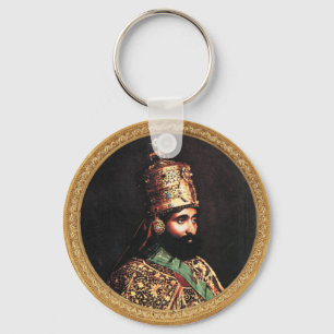 Haile Selassie - Jah Rastafari Reggae Roots Shirt Key Ring