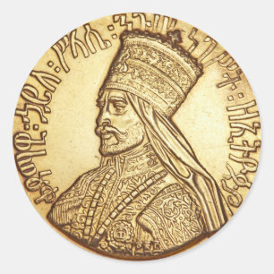 Haile Selassie King of Ethiopia Rastafari Sticker