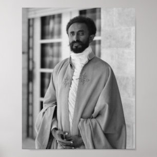Haile Selassie Lion Rasta Solomon Jah Rastafari Poster