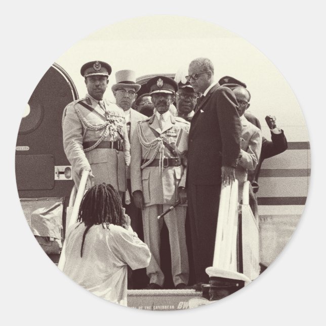 Haile Selassie - Messiah - Jah Rastafari Sticker (Front)