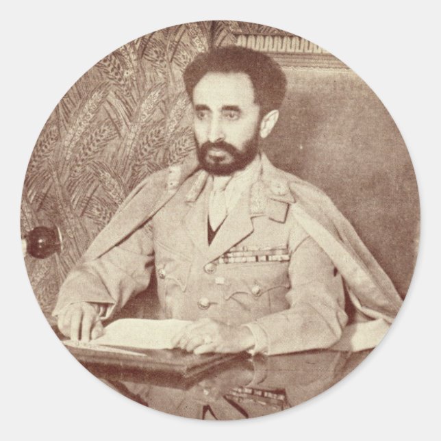 Haile Selassie - Messiah - Jah Rastafari Sticker (Front)