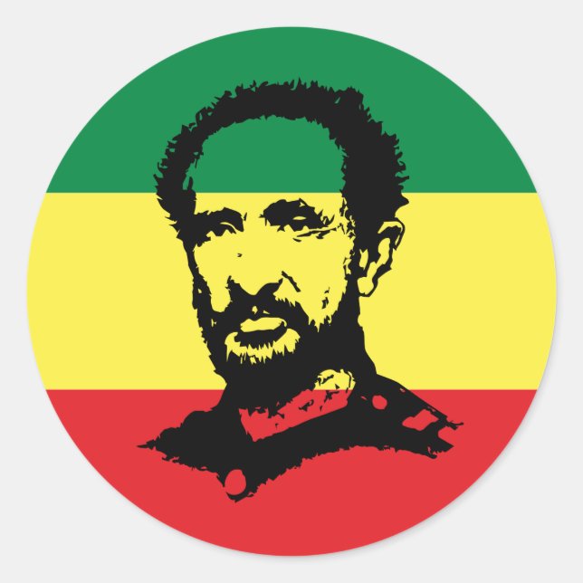Haile Selassie - Messiah - Jah Rastafari Sticker (Front)