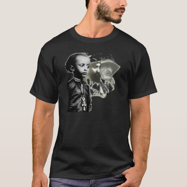 Haile Selassie Through the Ages T-Shirt (Front)