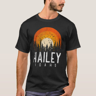 Hailey Idaho ID Retro Style Vintage 70s 80s 90s T-Shirt