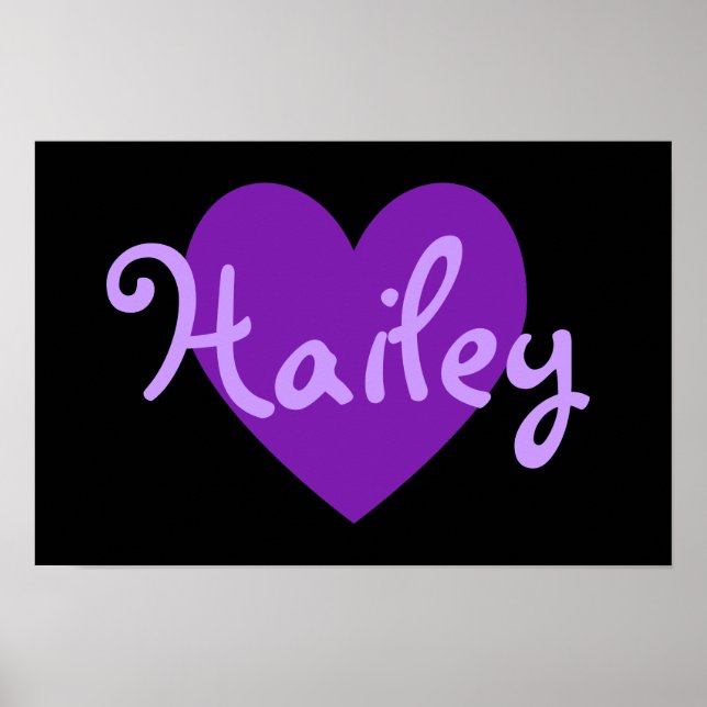 Hailey in Purple Poster (Front)