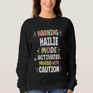 HAILIE Personalised Women's Gift Custom HAILIE Sweatshirt