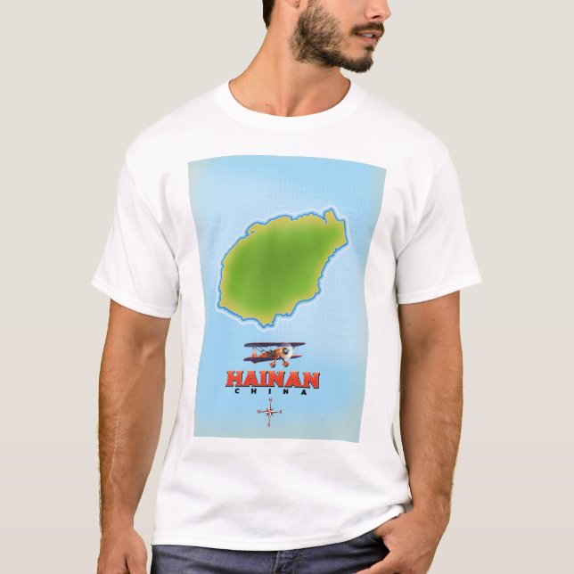 Hainan China map T-Shirt (Front)