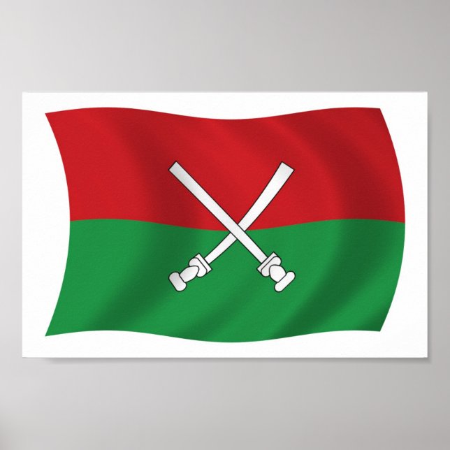 Hainan Li & Miao Flag Poster Print (Front)
