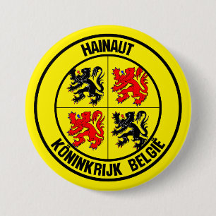 Hainaut Round Emblem 7.5 Cm Round Badge