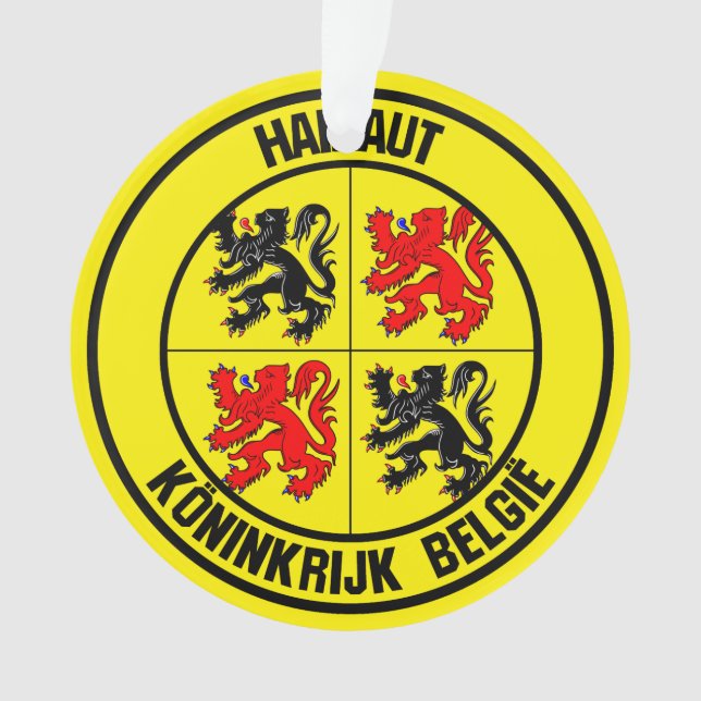 Hainaut Round Emblem Ornament (Front)