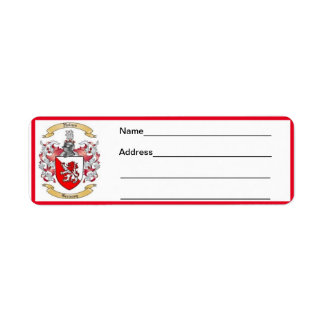  Haines Family Crest  Return Address Label