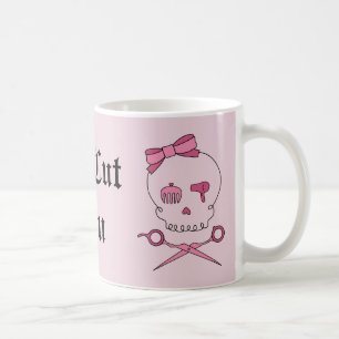 Hair Accessory Skull & Scissor Crossbones (Pink 2) Coffee Mug