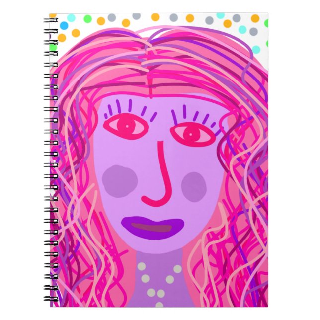 Hair: An Abstract Portrait  Notebook (Front)