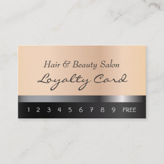 Hair and Beauty Salon Loyalty Card